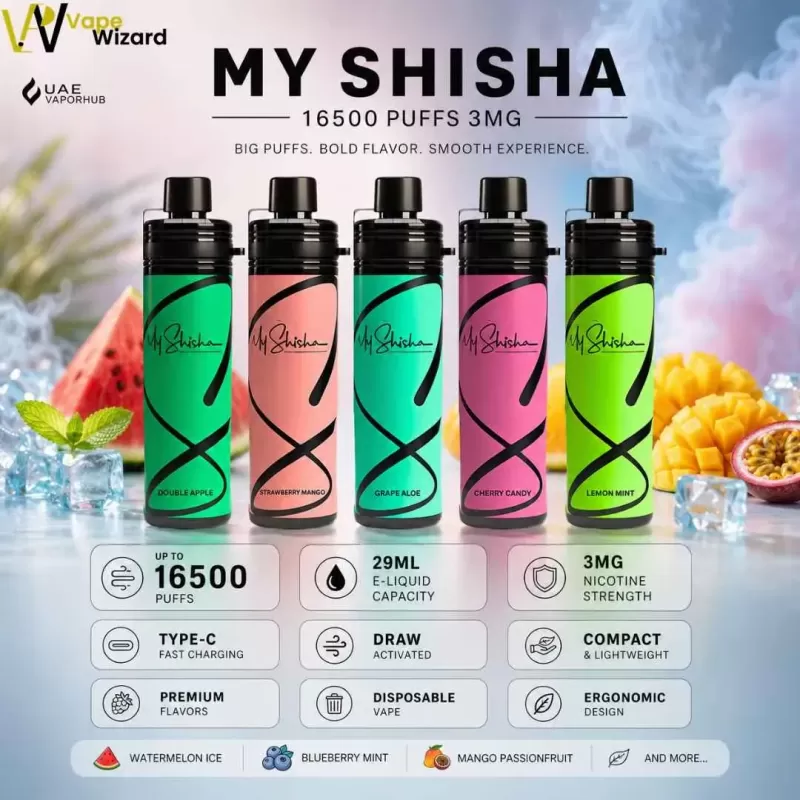 My Shisha XL 16500 Puffs DTL Disposable In UAE