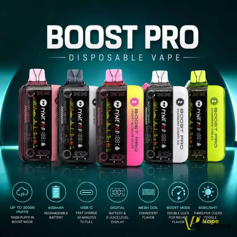 PYNE POD Boost Pro 20000 Puffs 20MG Disposable Vape in Dubai