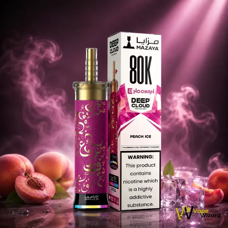 Mazaya Ehookah Deep Cloud 80000 Puffs 6mg Disposable Vape in Dubai - Image 2