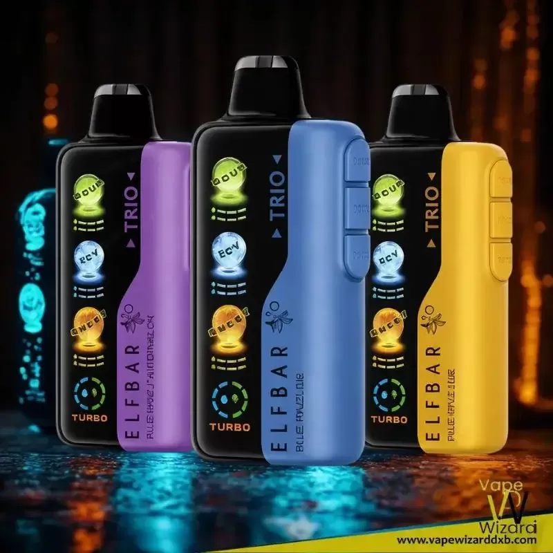 Elfbar Trio 40000 Puffs 50mg Nicotine 4 Mesh Coil Disposable Vape