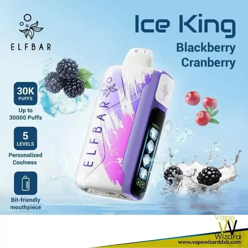 Elf Bar Ice King 30000 Puffs Adjustable Disposable Vape 50mg Nicotine - Image 3