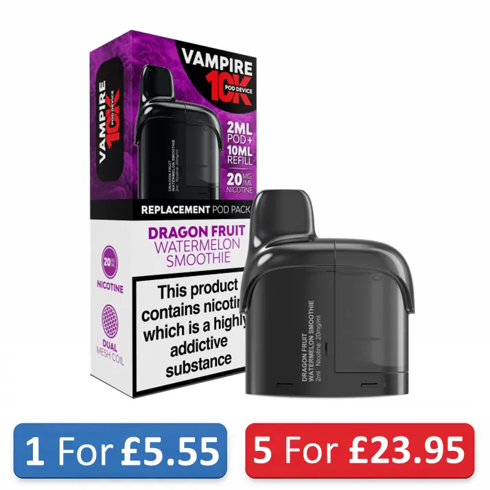 Vampire 10K Refill Pods 20mg – 10K Puffs