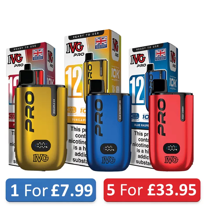 IVG PRO 12 Vape Kit Prefilled Pod Kit 20mg – 10K Puffs