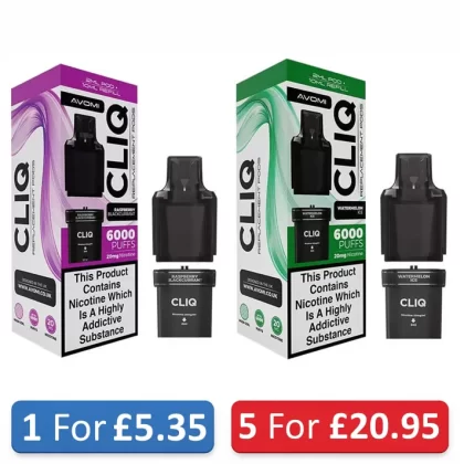 Avomi Cliq 6000 Refill Pods 20mg – 6K Puffs