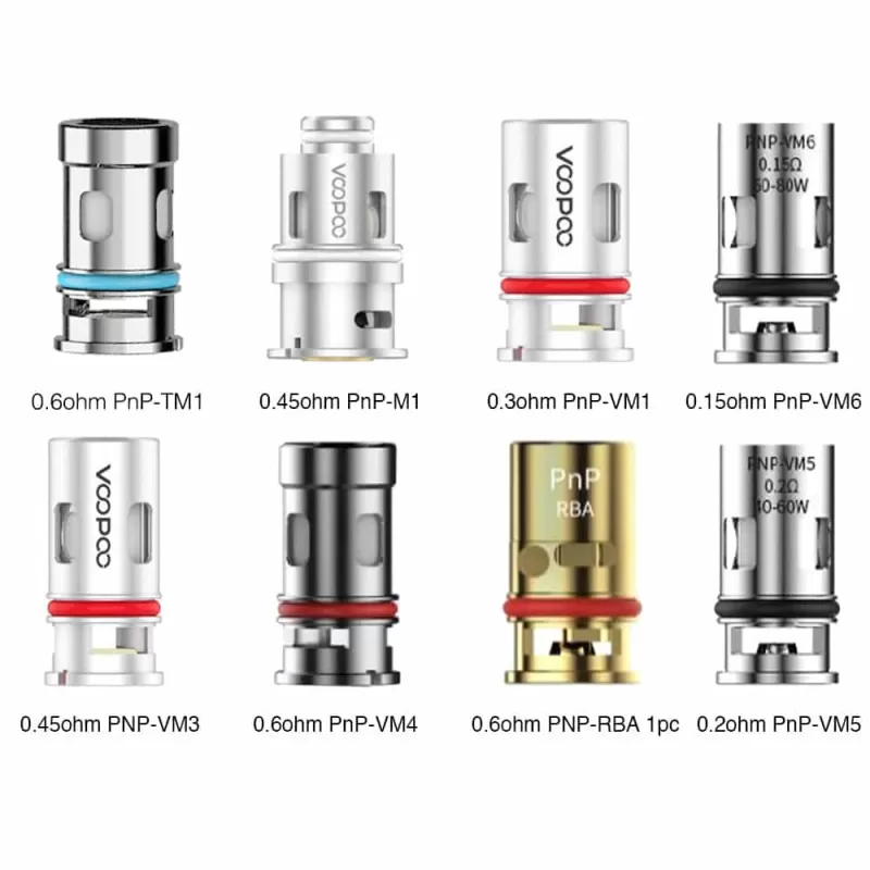 VooPoo PnP VM3 Coils – 0.45 ohm Mesh Replacement Coils - VooPoo / 0.45 Ohm / 5 Coils - Image 3