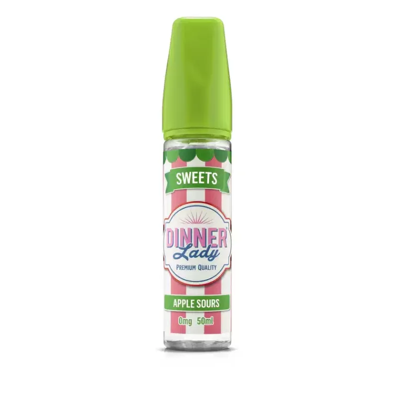 Apple Sour Dinner Lady 50ml Shortfill e Liquids – 70VG