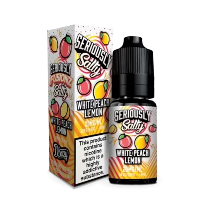 White Peach Lemon Seriously Salty – Doozy Nic Salts e Liquid 10ml – TPD