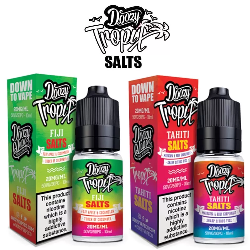 Tropical Ice Seriously Salty – Doozy Nic Salts e Liquid 10ml – TPD - Image 3