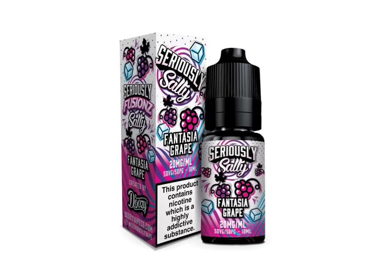 Fantasia Grape Seriously Salty – Doozy Nic Salts e Liquid 10ml – TPD