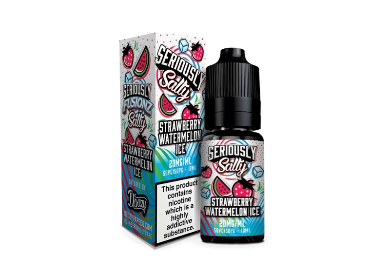Strawberry Watermelon Ice Seriously Salty – Doozy Nic Salts e Liquid 10ml – TPD