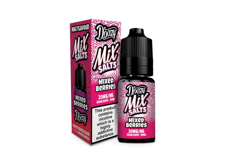 Mixed Berries Seriously Salty – Doozy Nic Salts e Liquid 10ml – TPD