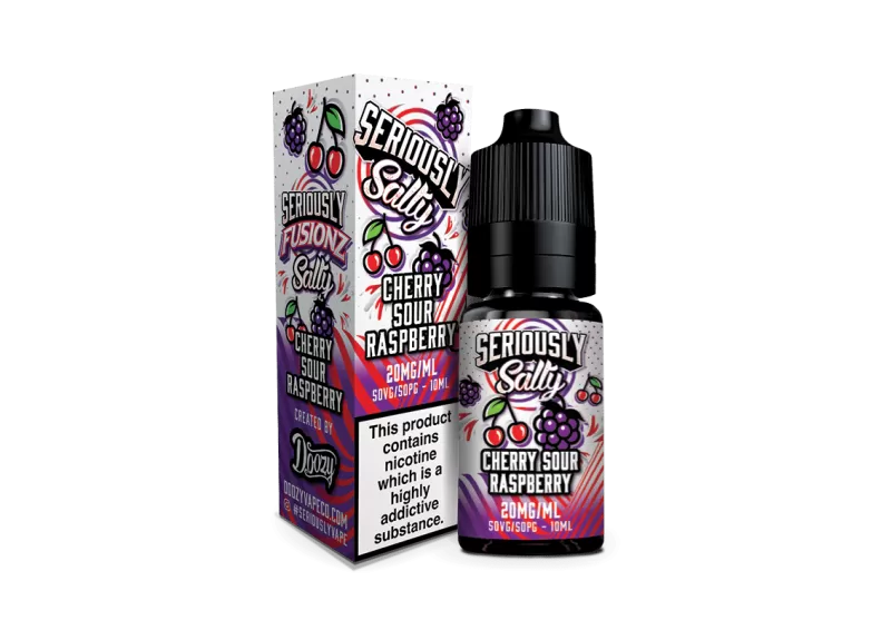 Cherry Sour Raspberry Seriously Salty – Doozy Nic Salts e Liquid 10ml – TPD