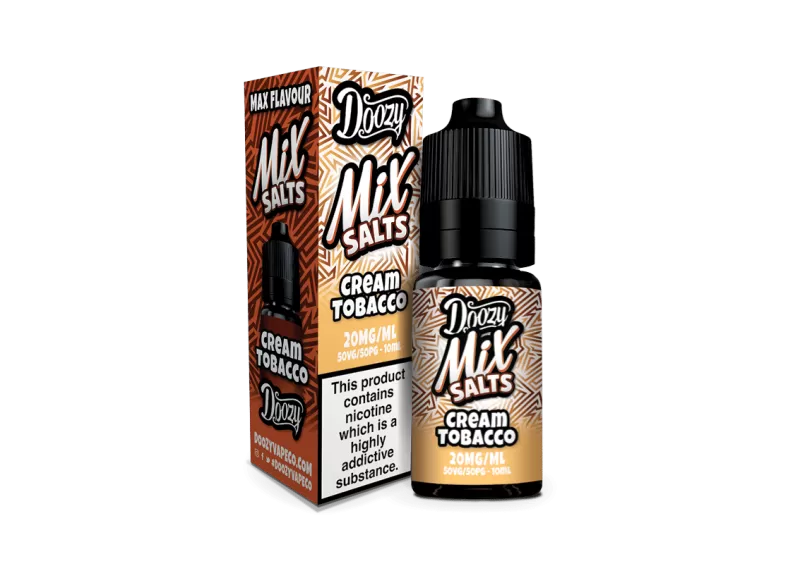 Cream Tobacco Seriously Salty – Doozy Nic Salts e Liquid 10ml – TPD
