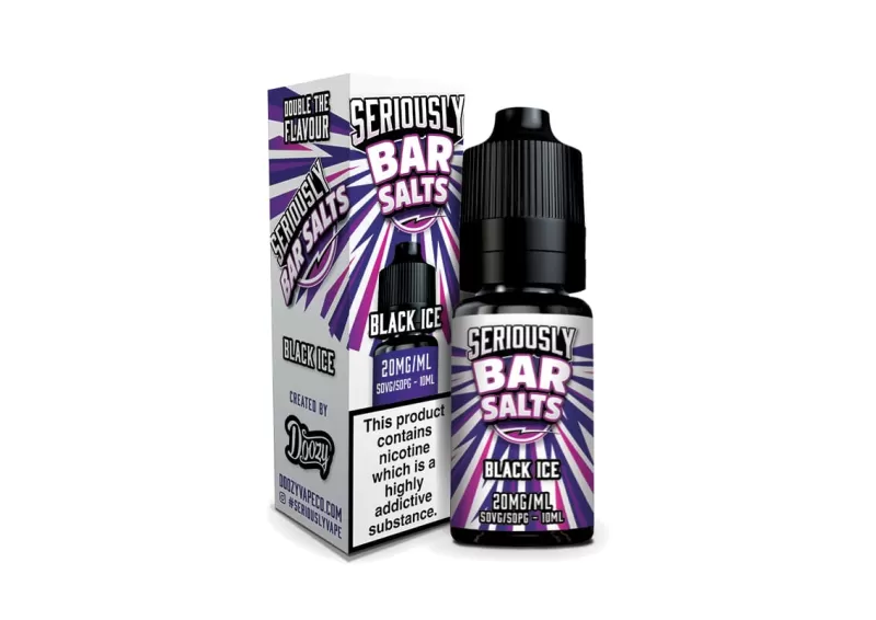 Black Ice Seriously Salty – Doozy Nic Salts e Liquid 10ml – TPD