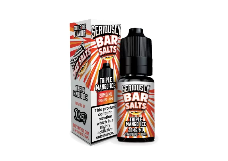 Triple Mango Ice Seriously Salty – Doozy Nic Salts e Liquid 10ml – TPD