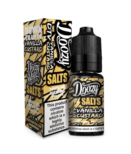 Vanilla Custard Seriously Salty – Doozy Nic Salts e Liquid 10ml – TPD