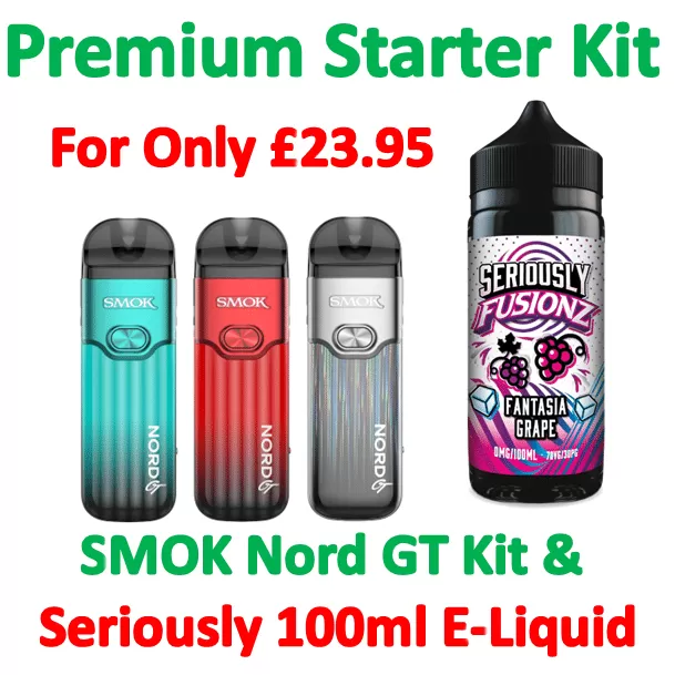 Premium Starter Kit Bundle: Nord GT Kit + Seriously Vape Juice