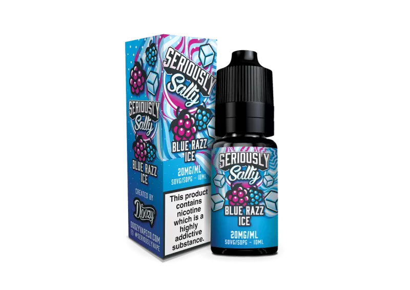 Blue Razz Ice Seriously Salty – Doozy Nic Salts e Liquid 10ml – TPD