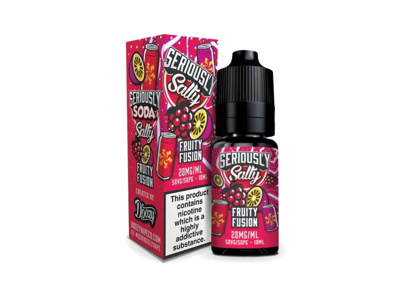 Fruity Fusion Seriously Salty – Doozy Nic Salts e Liquid 10ml – TPD