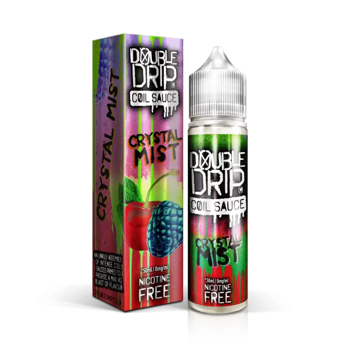 Crystal Mist Double Drip 50ml Shortfill E Liquid – 70VG