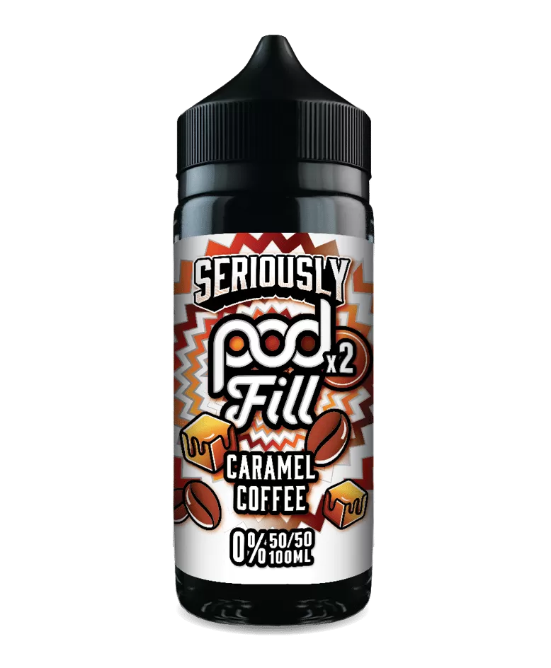 Caramel Coffee Pod Fill E Liquid 100ml – 50VG