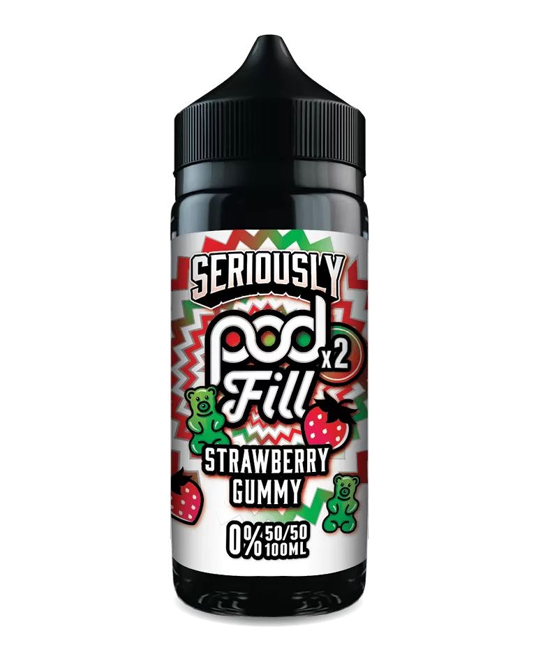 Strawberry Gummy Pod Fill E Liquid 100ml – 50VG