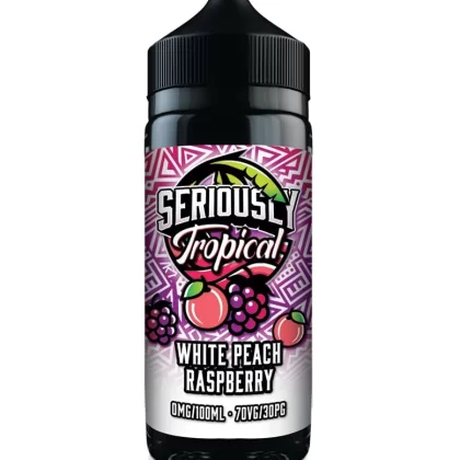 White Peach Raspberry (Tropical) Seriously E Liquid 100ml – 70VG