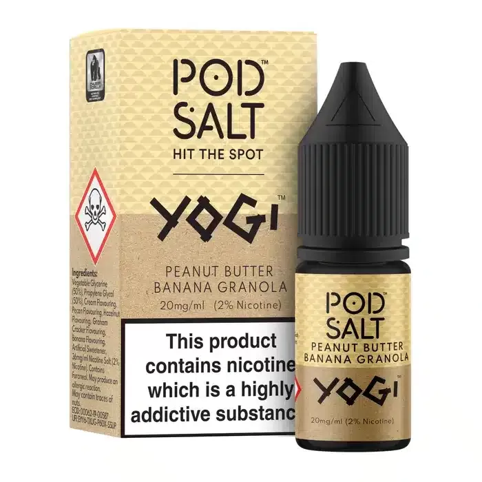 Yogi Peanut – Pod Salt Nicotine Salt E Liquid – 10ml – TPD