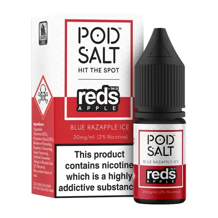Blue Razapple Ice – Pod Salt Nicotine Salt E Liquid – 10ml – TPD