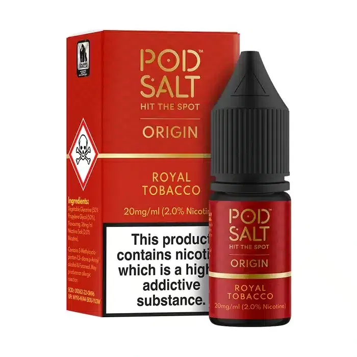 Royal Tobacco – Pod Salt Nicotine Salt E Liquid – 10ml – TPD
