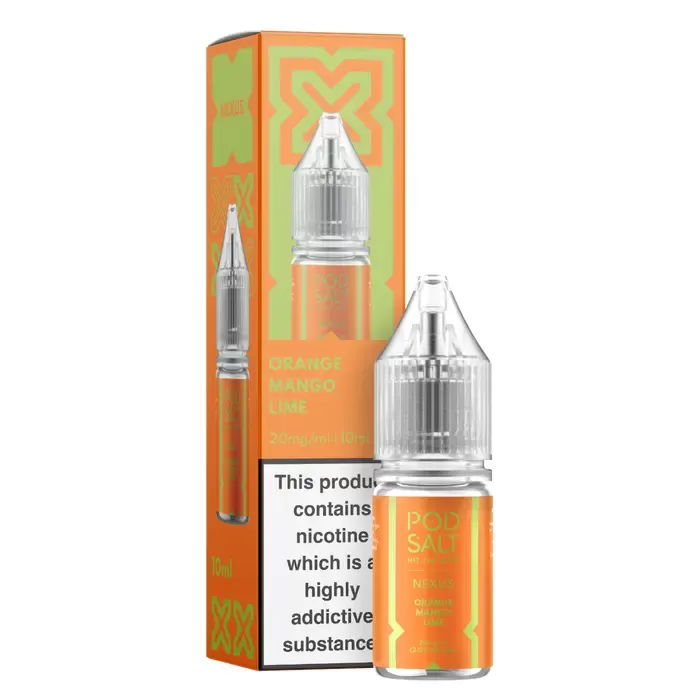 Orange Mango Lime – Pod Salt Nicotine Salt E Liquid – 10ml – TPD
