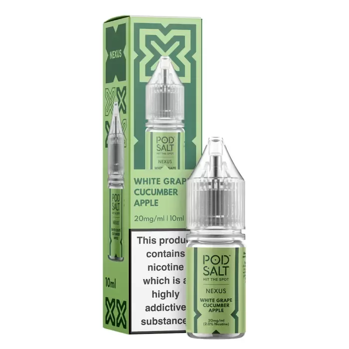 White Grape Cucumber Apple – Pod Salt Nicotine Salt E Liquid – 10ml – TPD