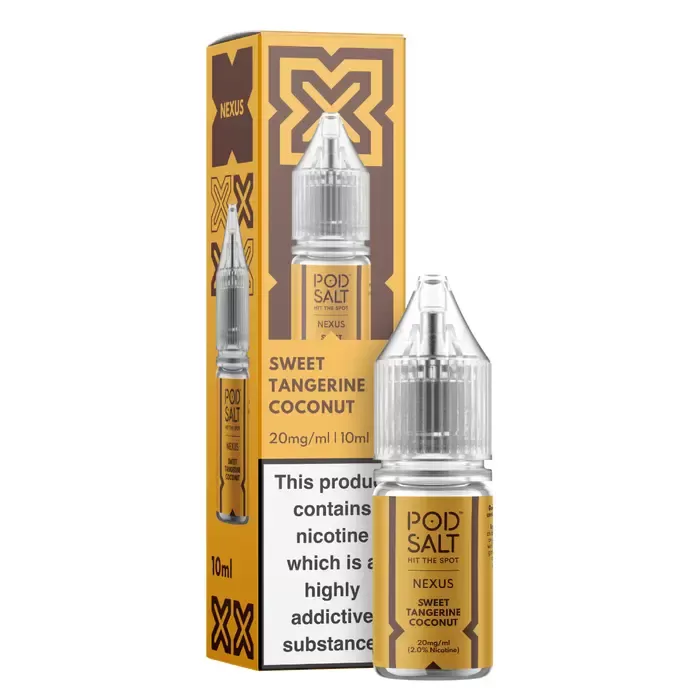 Sweet Tangerine Coconut – Pod Salt Nicotine Salt E Liquid – 10ml – TPD