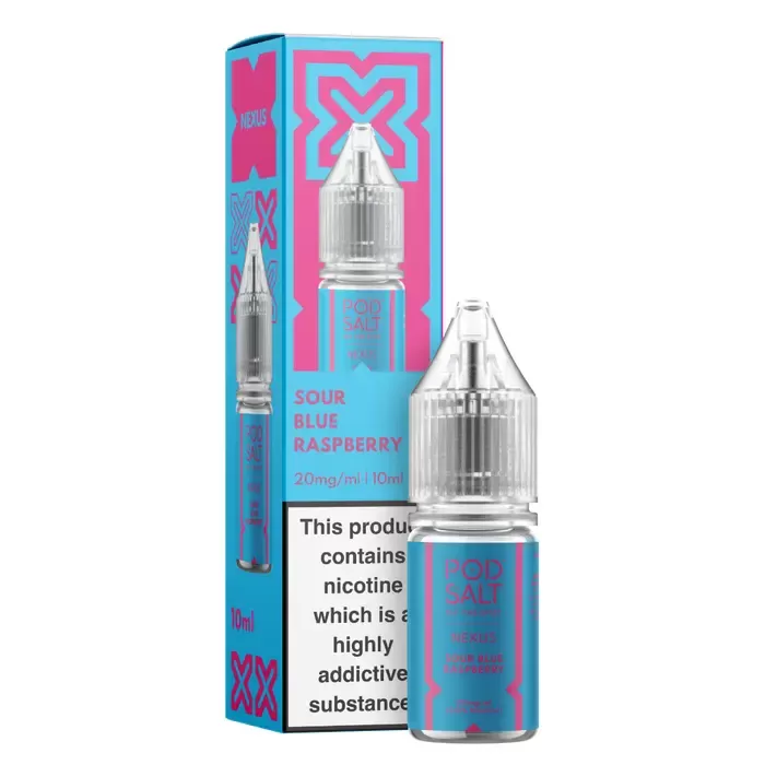 Sour Blue Raspberry – Pod Salt Nicotine Salt E Liquid – 10ml – TPD