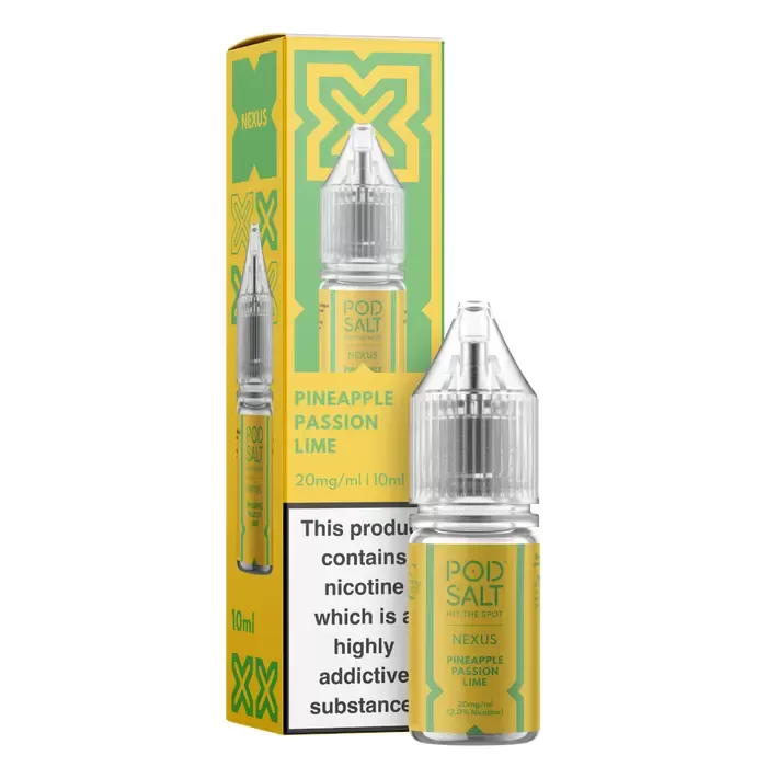 Pineapple Passion Lime – Pod Salt Nicotine Salt E Liquid – 10ml – TPD