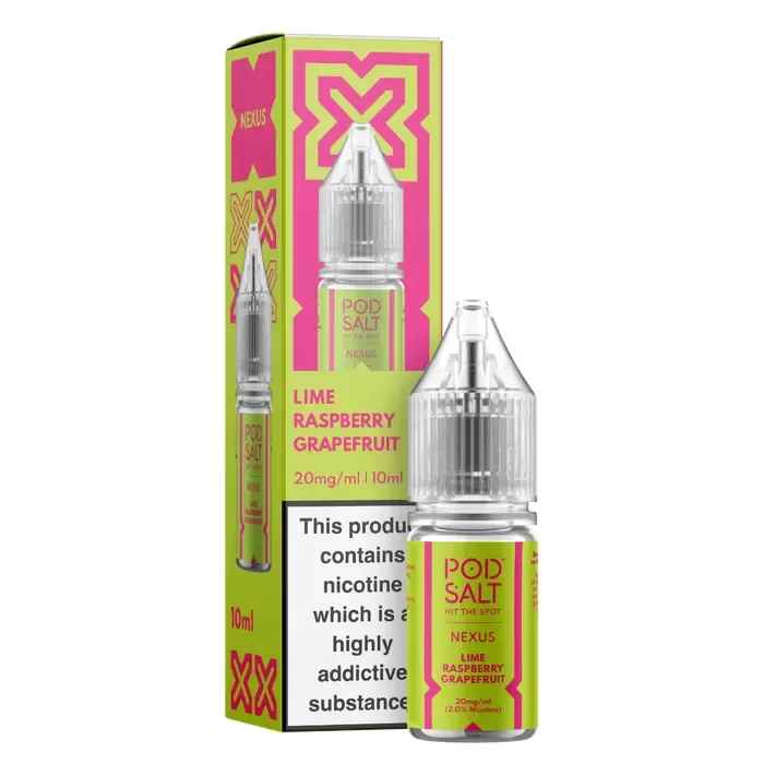 Lime Raspberry Grapefruit – Pod Salt Nicotine Salt E Liquid – 10ml – TPD