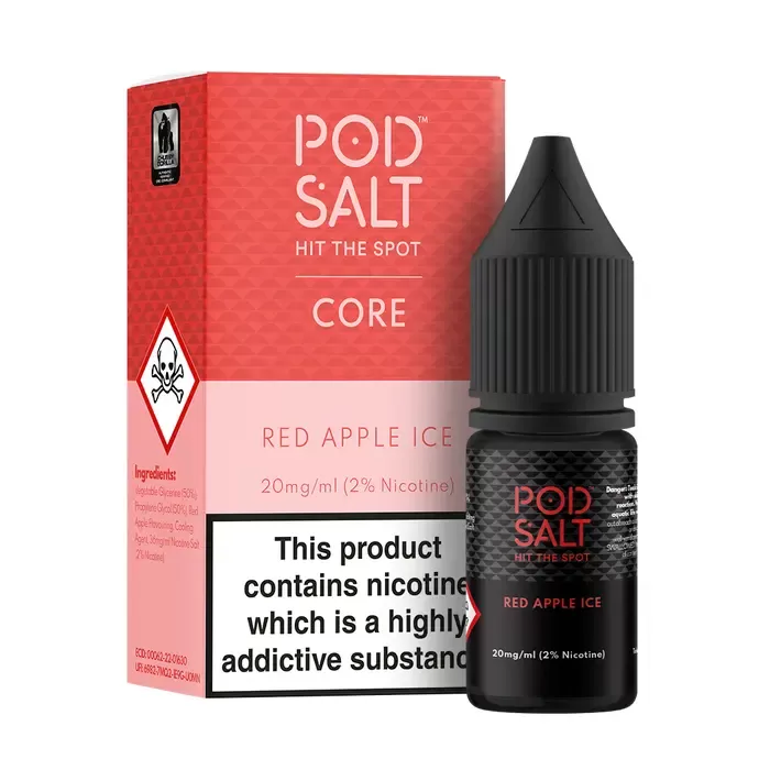 Red Apple Ice – Pod Salt Nicotine Salt E Liquid – 10ml – TPD