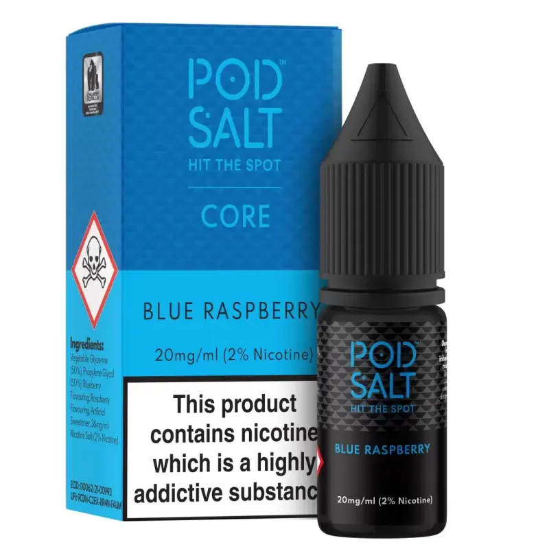Blue Raspberry – Pod Salt Nicotine Salt E Liquid – 10ml – TPD