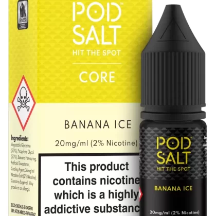 Banana Ice – Pod Salt Nicotine Salt E Liquid – 10ml – TPD