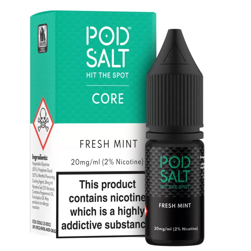 Fresh Mint – Pod Salt Nicotine Salt E Liquid – 10ml – TPD