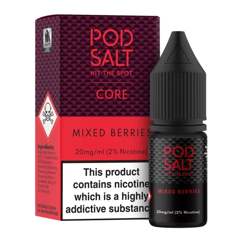 Mixed Berries – Pod Salt Nicotine Salt E Liquid – 10ml – TPD