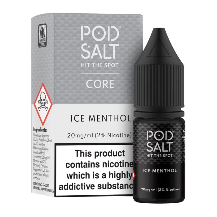 Ice Menthol- Pod Salt Nicotine Salt E Liquid – 10ml – TPD