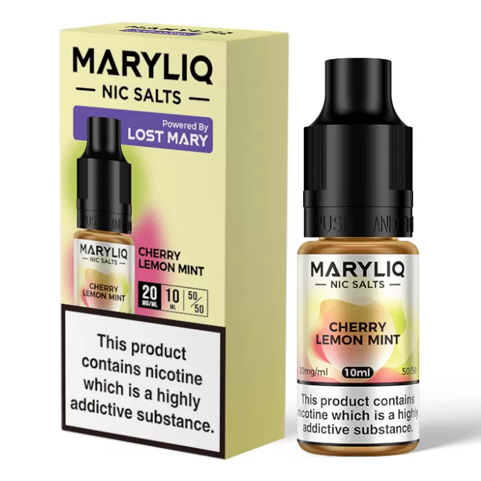 Cherry Lemon Mint Mary Liq Nic Salts e Liquid 10ml – TPD