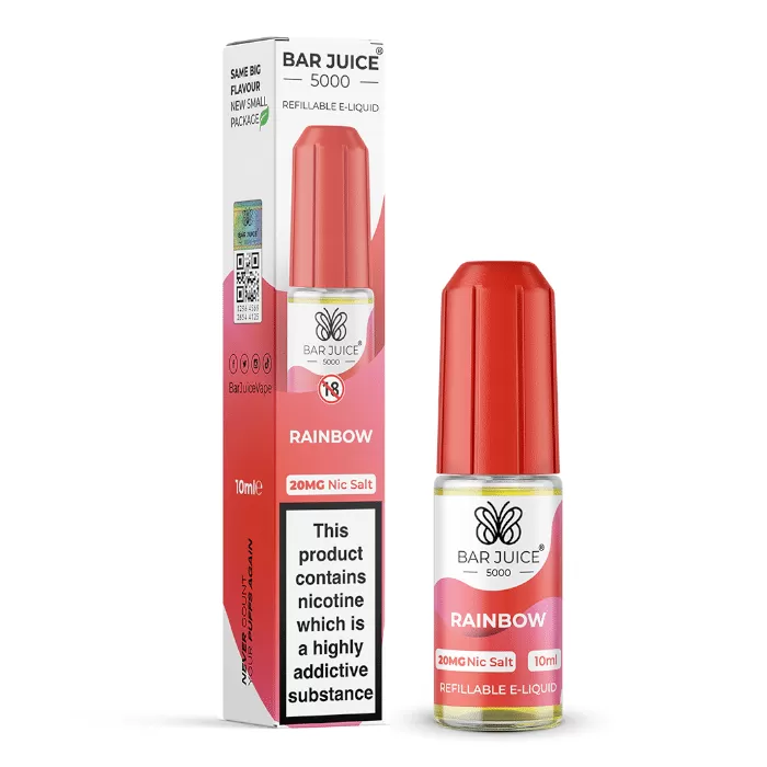 Rainbow Bar Juice 5000 Nic Salts e Liquid 10ml – TPD