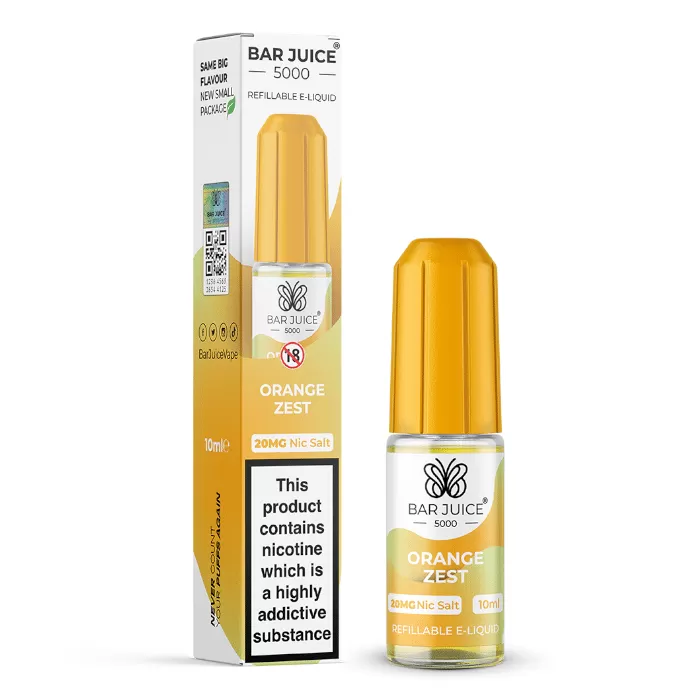 Orange Zest Bar Juice 5000 Nic Salts e Liquid 10ml – TPD