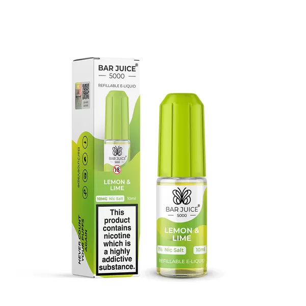 Lemon and Lime Bar Juice 5000 Nic Salts e Liquid 10ml – TPD