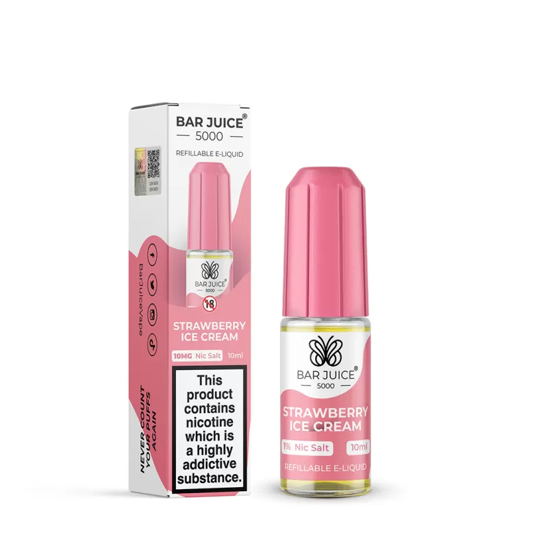 Strawberry Ice Cream Bar Juice 5000 Nic Salts e Liquid 10ml – TPD