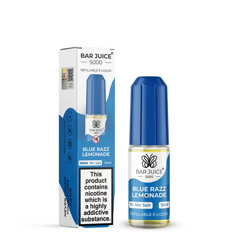 Blue Razz Lemonade Bar Juice 5000 Nic Salts e Liquid 10ml – TPD