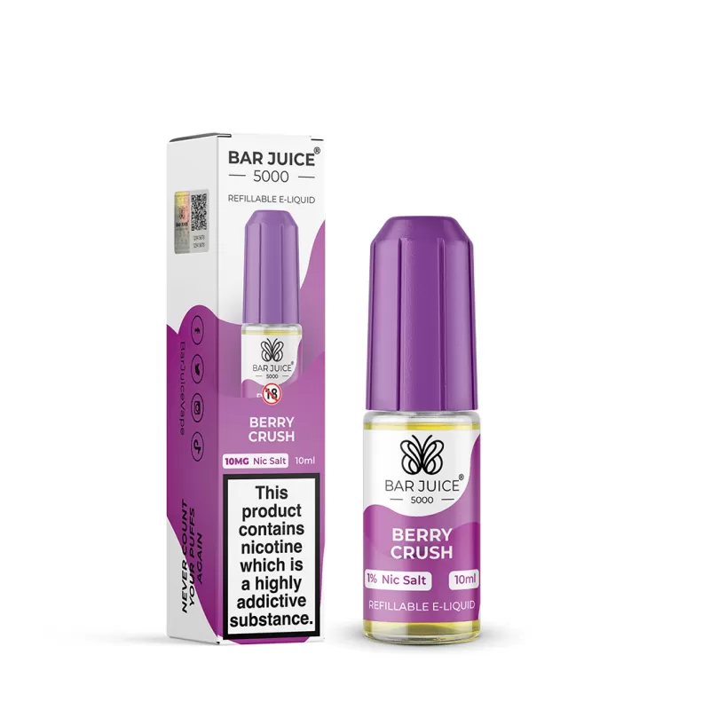 Berry Crush Bar Juice 5000 Nic Salts e Liquid 10ml – TPD