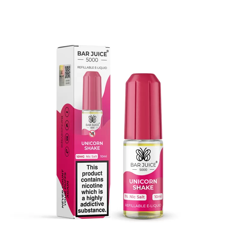 Unicorn Shake Bar Juice 5000 Nic Salts e Liquid 10ml – TPD